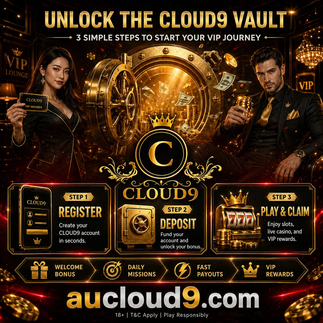 CLOUD9 casino feature poster